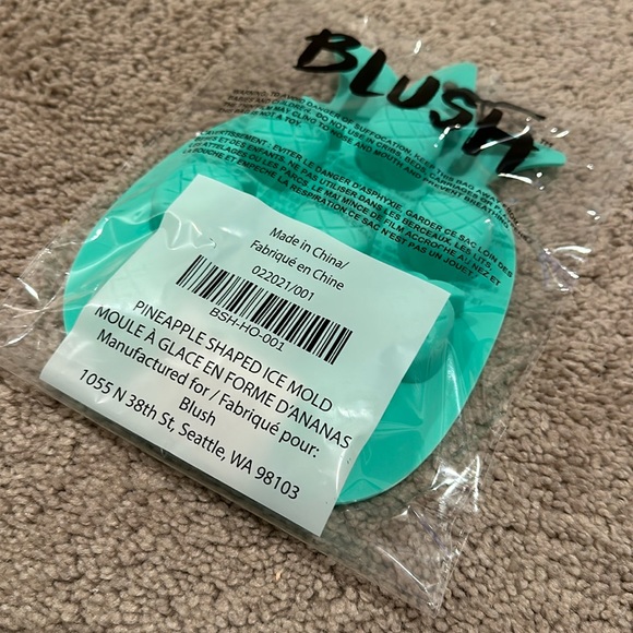 NWT Blush Silicone Mold Pineapple Ice Cube Tray - Picture 4 of 4